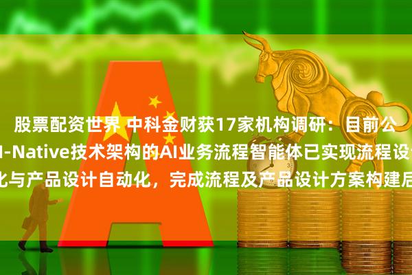 股票配资世界 中科金财获17家机构调研：目前公司自主研发的基于AI-Native技术架构的AI业务流程智能体已实现流程设计智能化与产品设计自动化，完成流程及产品设计方案构建后自动转入人工复核环节（附调研问答）